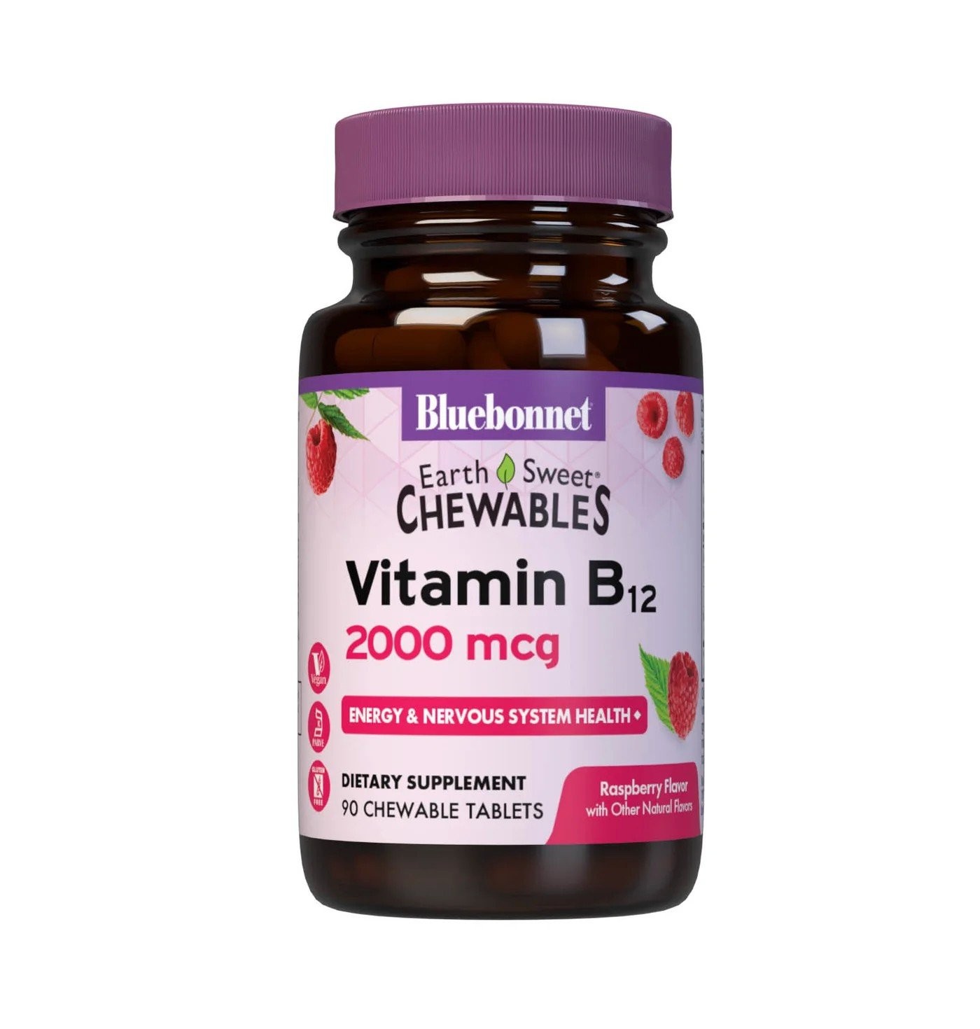 Bluebonnet Vitamin B-12 2000mcg 90 Chewable