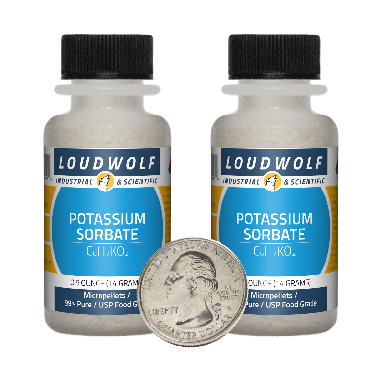 Potassium Sorbate / 1 Ounce / 2 Bottles / 99% Pure USP Food Grade / Micropellets