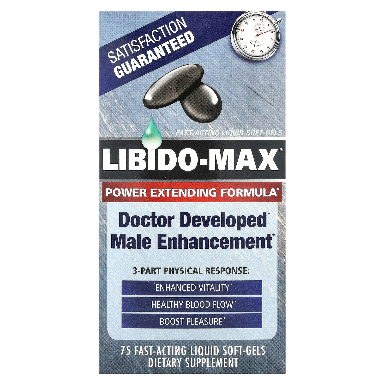 Libido-Max®, 75 Fast-Acting Liquid Soft-Gels