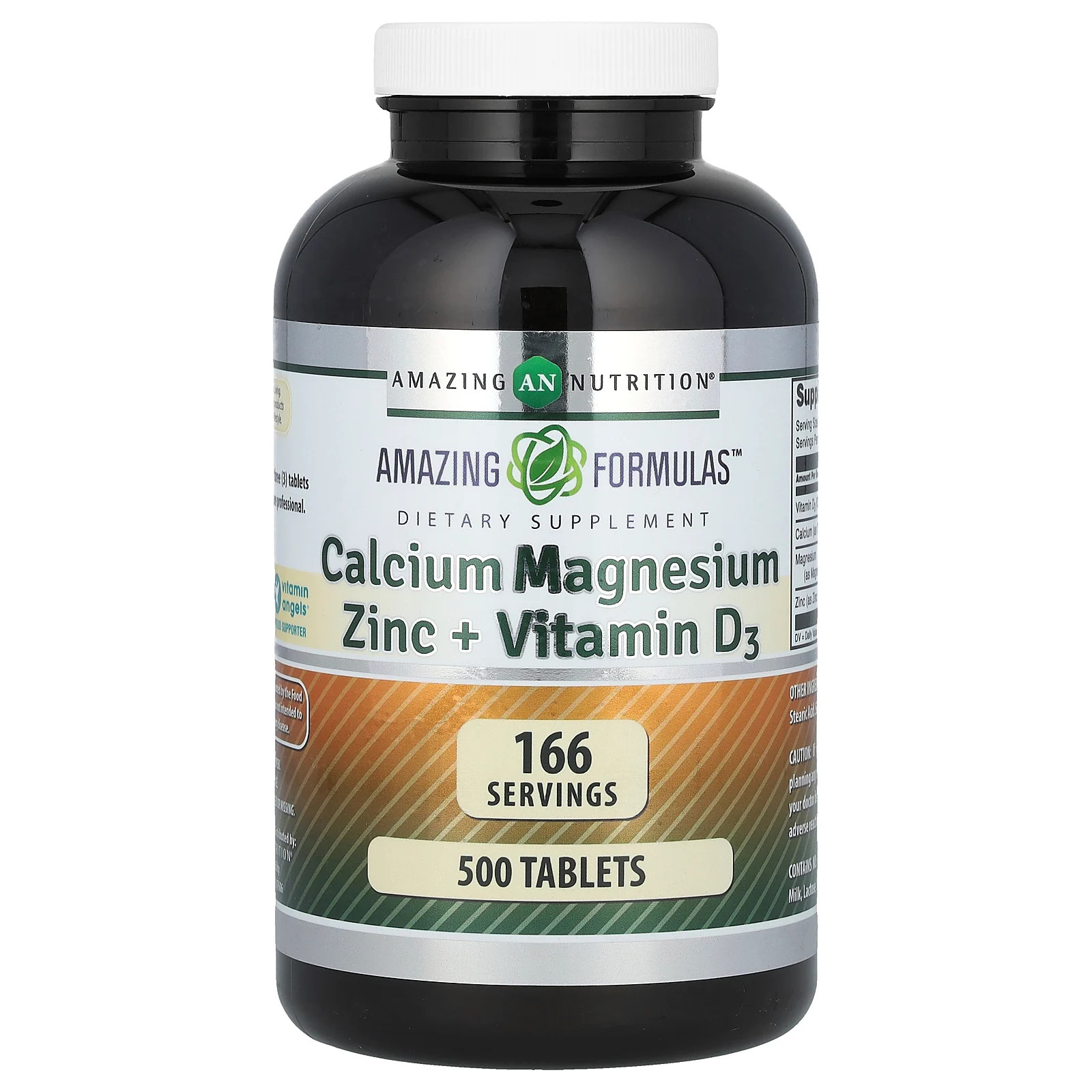 Amazing Formulas, Calcium Magnesium Zinc + Vitamin D3, 500 Tablets