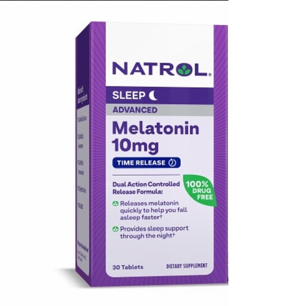 Natrol Melatonin Time Release 10 mg 60 Tabs exp 06/2027