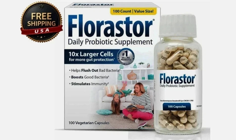 2 pack Florastor 250 mg Daily Probiotic Supplement –  Capsules Exp 02 /11/2026