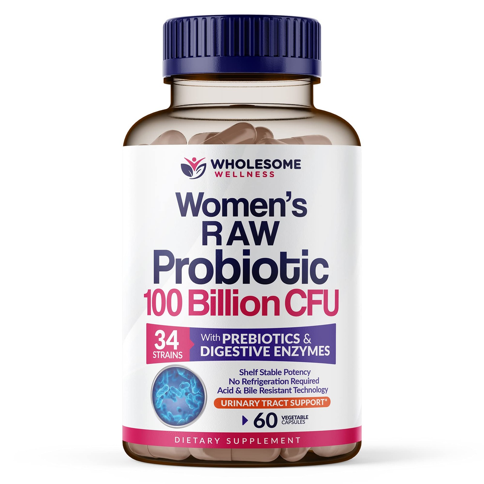 Dr. Formulated Raw Probiotics for Women 100 Billion CFUs Capsules with Prebio…
