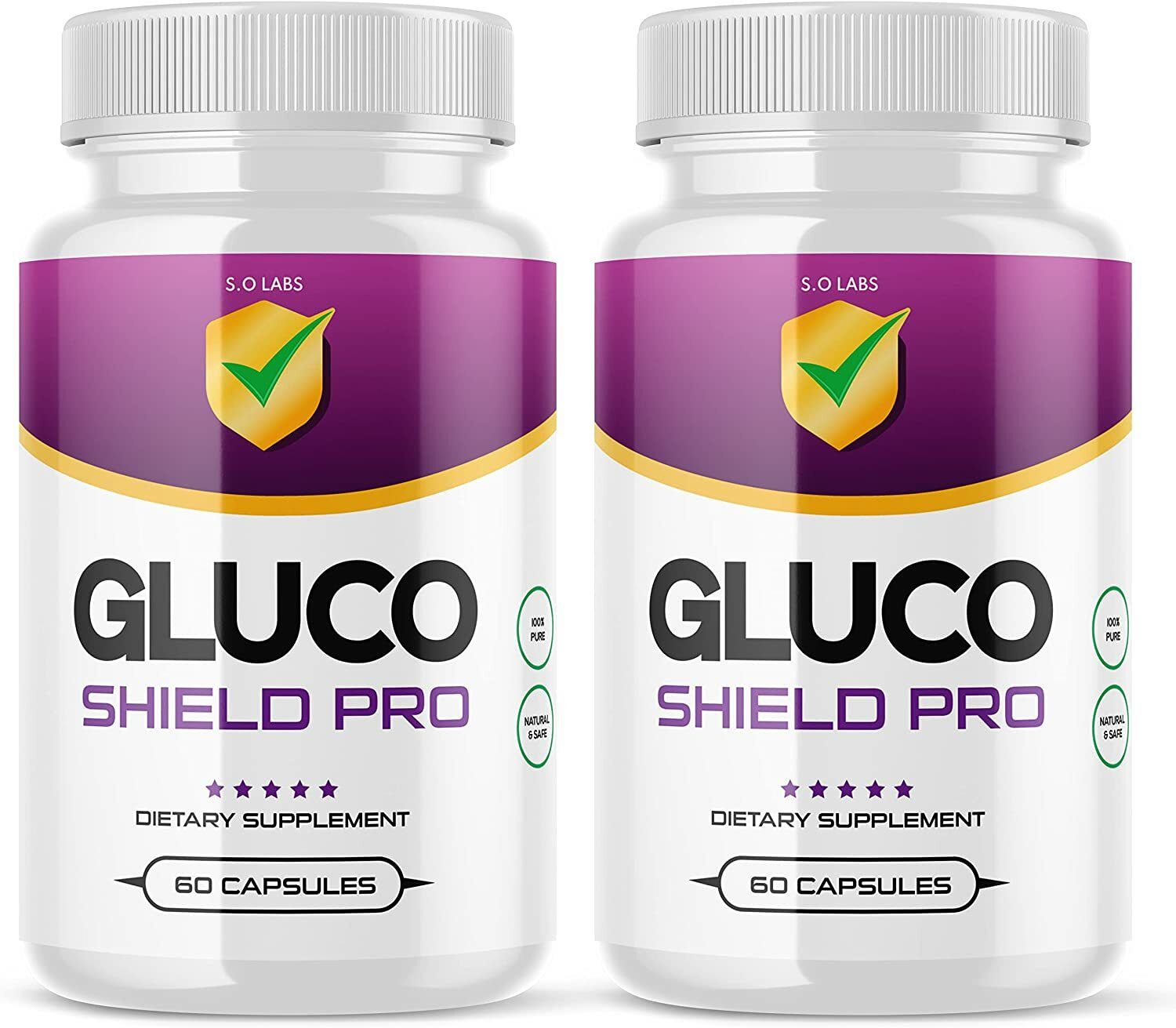 2-Gluco Shield Pro Herbal Supplement, Supports Blood Sugar, Glucose, Metabolism