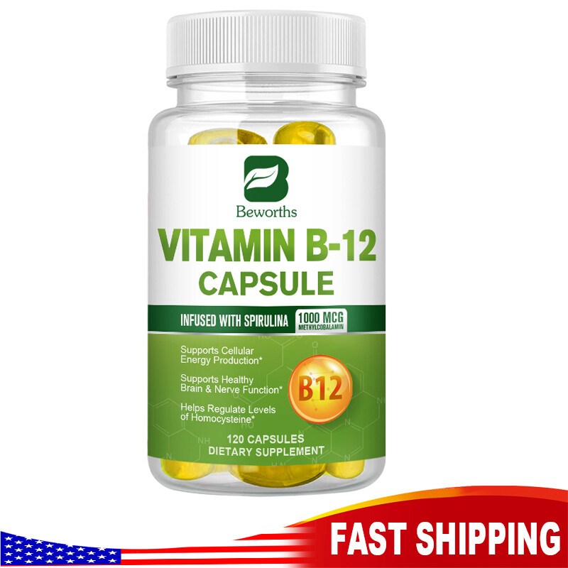 Vitamin B-12 Complex 120ct, B-12 Vitamins, Energy, Cardio, Aids Nervous System