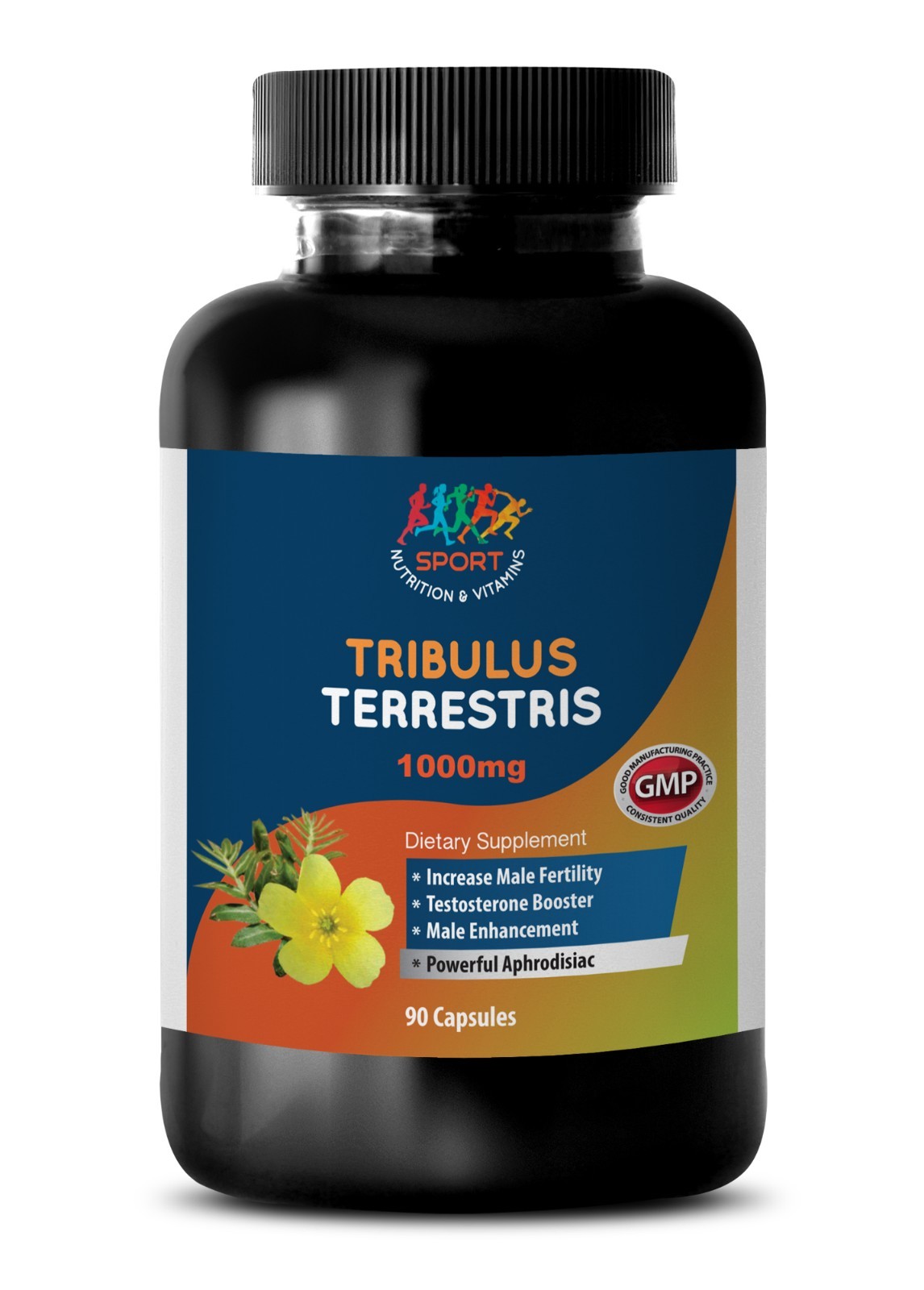 male Enhancer – Tribulus Terrestris 1000mg – European Tribulus – 1B 90 Ct