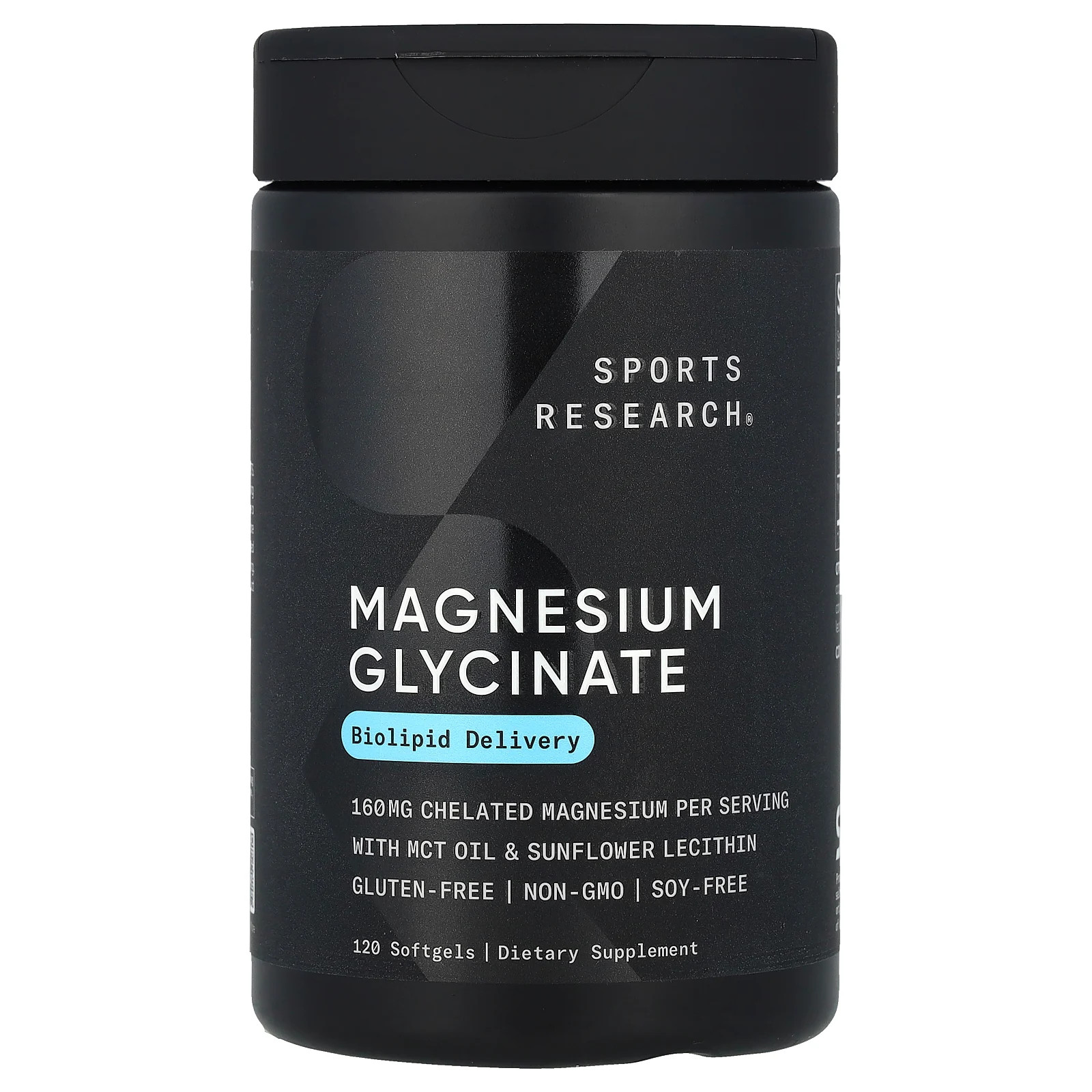 Magnesium Glycinate, 120 Softgels (80 mg per Softgel)
