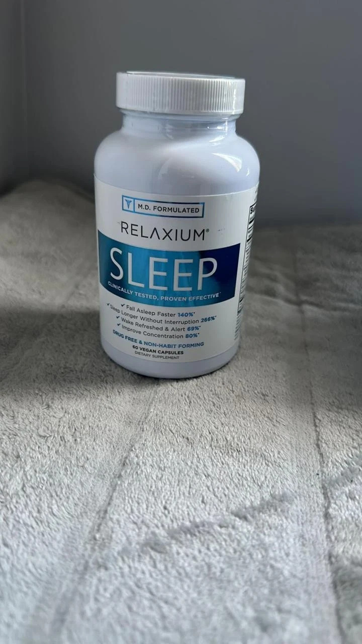 RELAXIUM SLEEP 60 Capsules  /  Dietary Better Sleep Supplement –  exp: Sept 2027