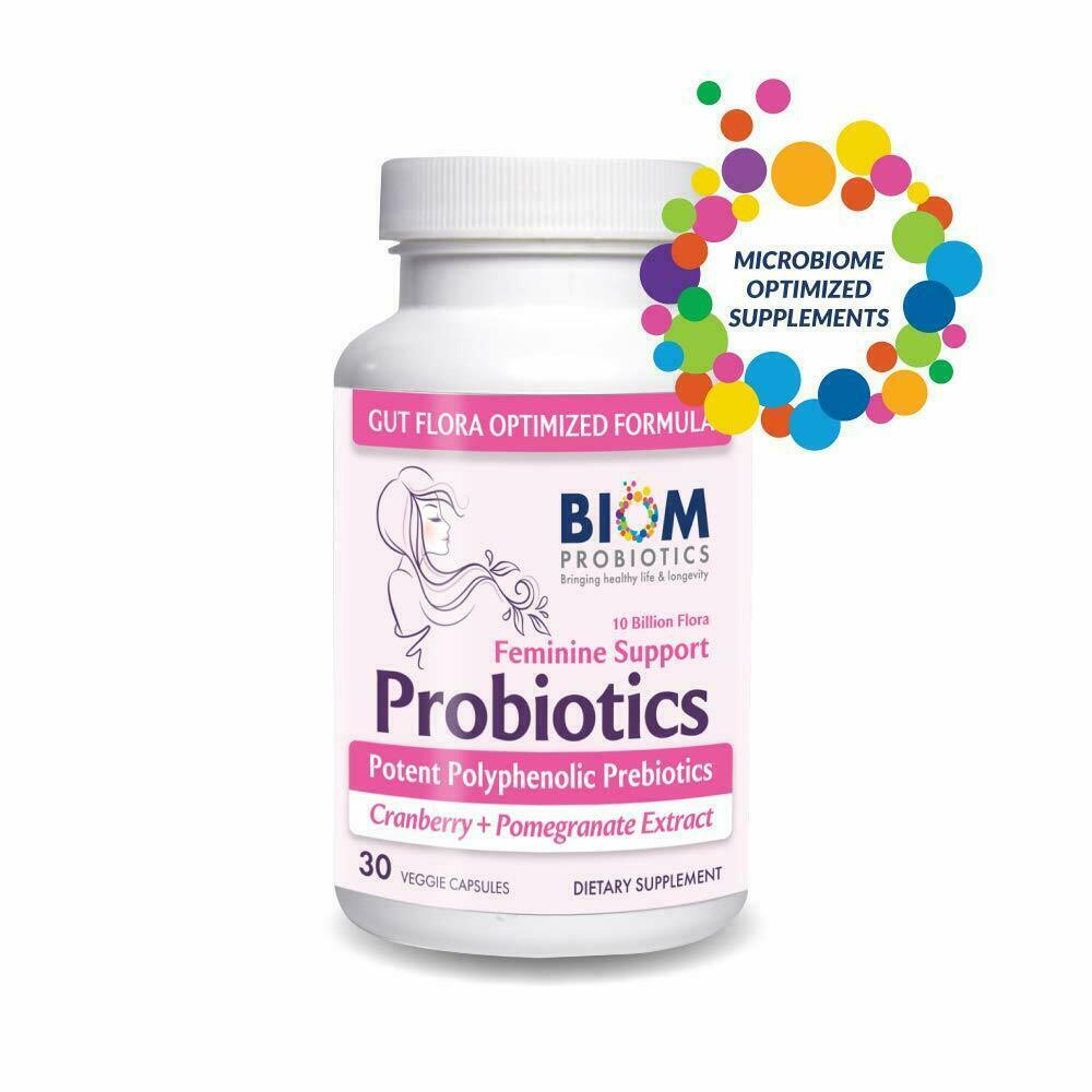 Biom Complete Feminine Balance Women’s Probiotics with Organic Cranberry