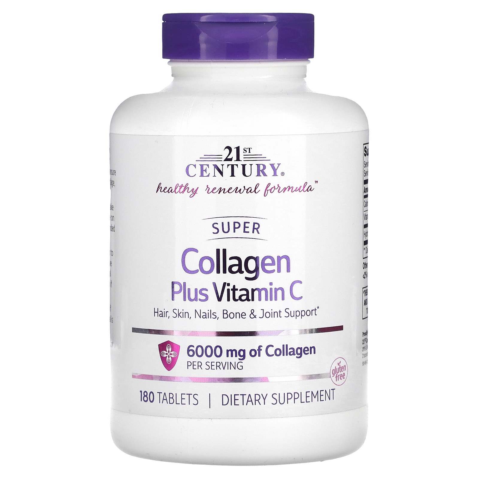 Super Collagen Plus Vitamin C, 180 Tablets
