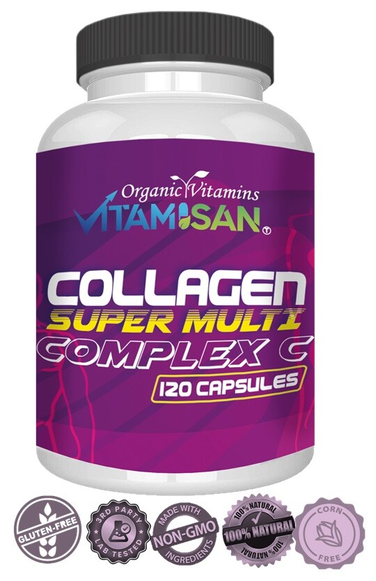 Collagen Peptides Pills 1500mg Hydrolyzed Collagen Capsules (Types I,II,III,V,X)