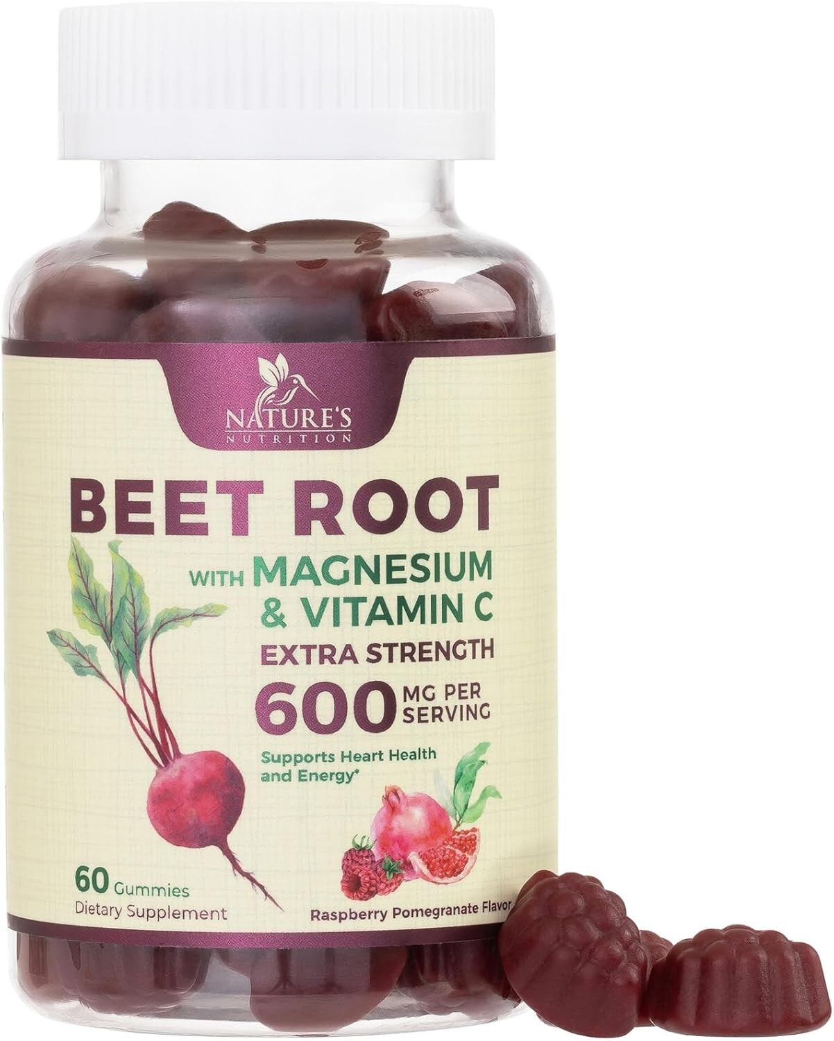 Beets Soft Chews Gummies with Beetroot & Magnesium – Circulation Support