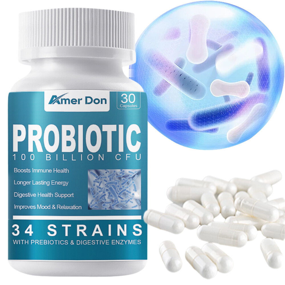 Probiotics 100 Billion CFU Potency Digestive Immune Health 30 Capsules DIGESTIVE