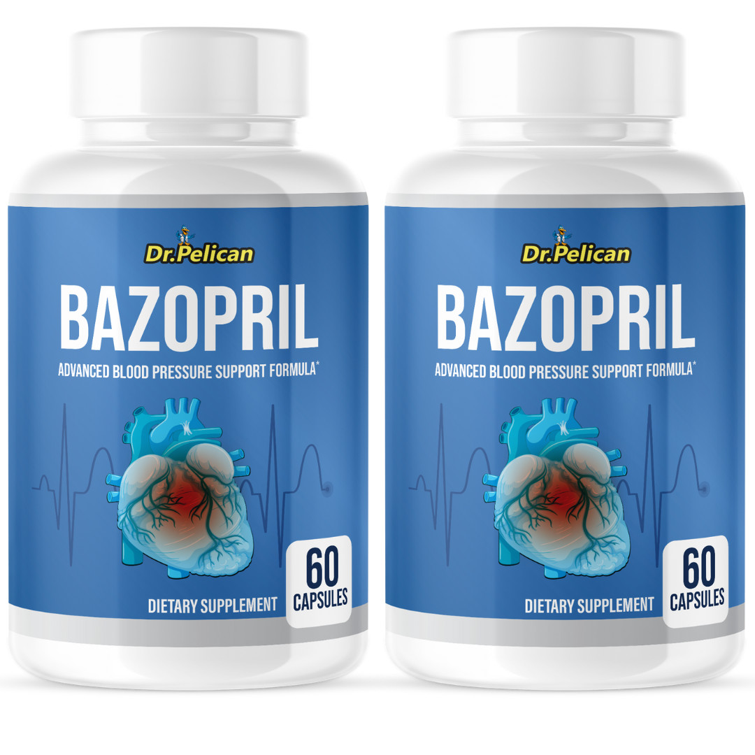 Bazopril- Blood Support- 2 Bottles- 120 Capsules