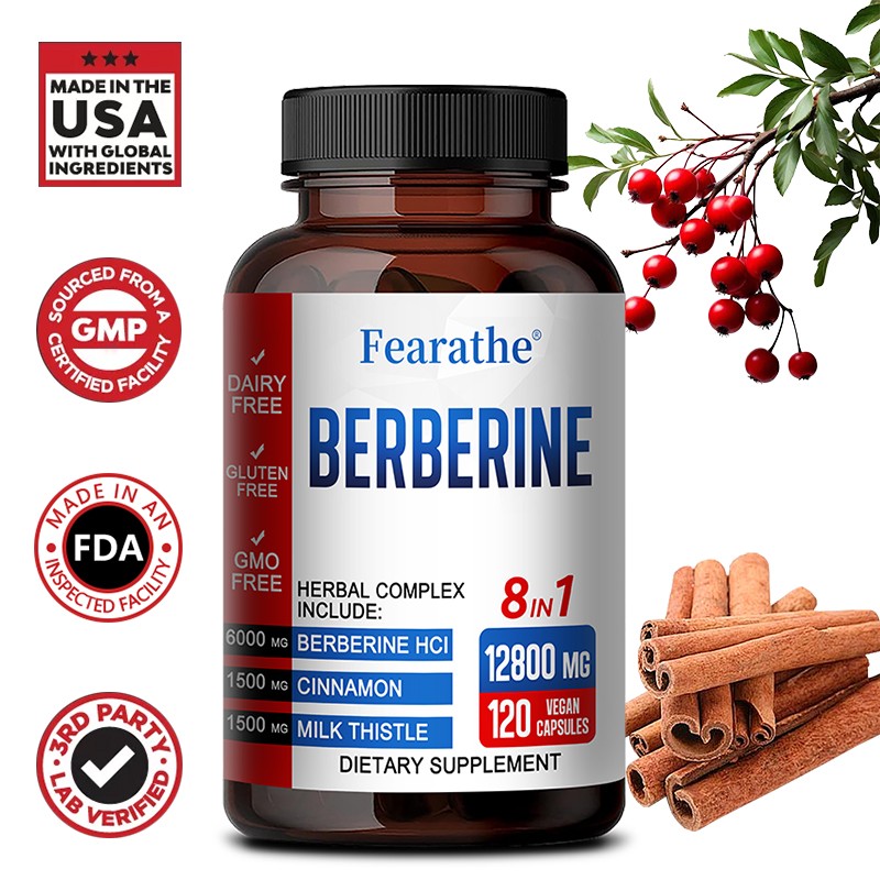 Berberine Capsules 12800 mg – Supports liver function and boosts immunity
