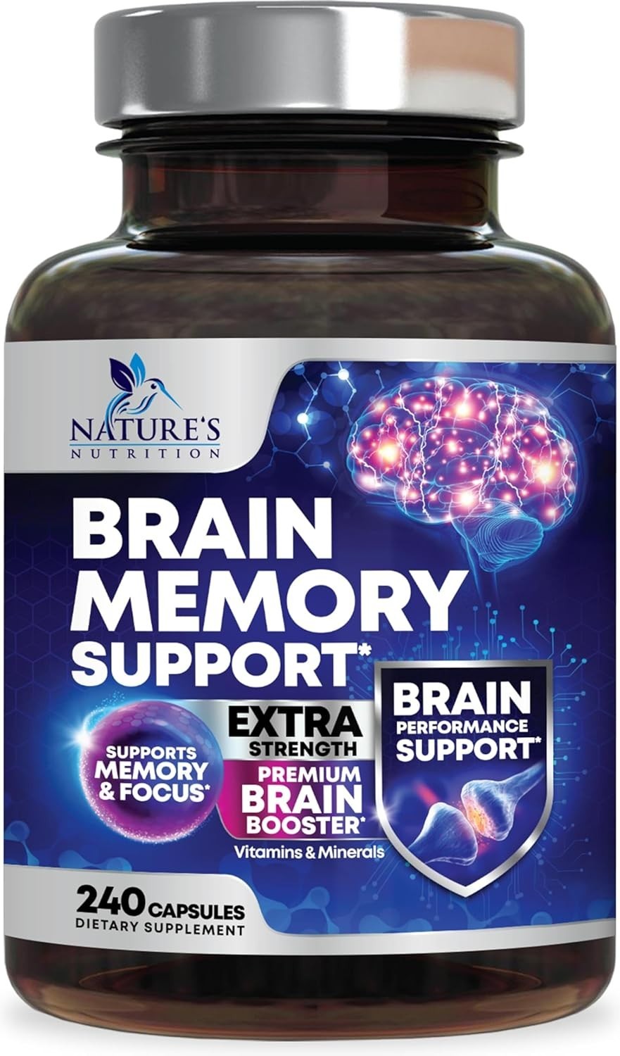 Brain Booster Nootropic Supplement 1000mg Support Focus Energy Memory & Clarity