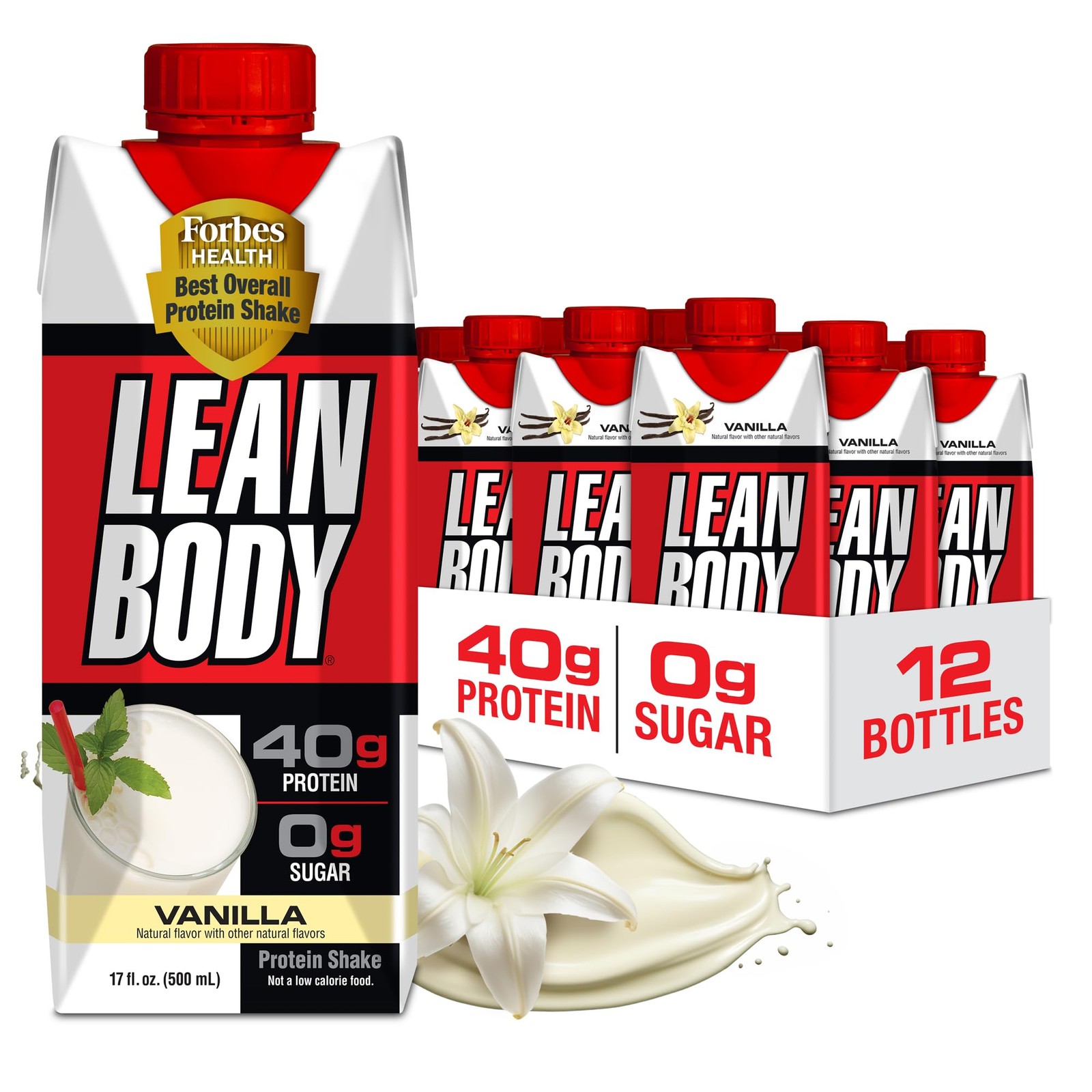 Labrada Lean Body Protein Shake 40G Protein Ready To Drink 17 Fl Oz Pack Of 12