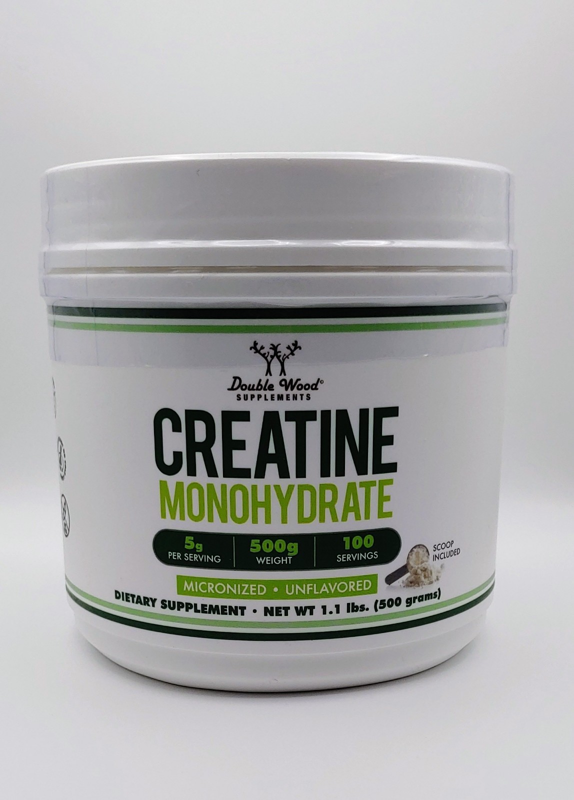Double Woods Creatine Monohydrate Powder Supplement Micronized Unflavored SEALED