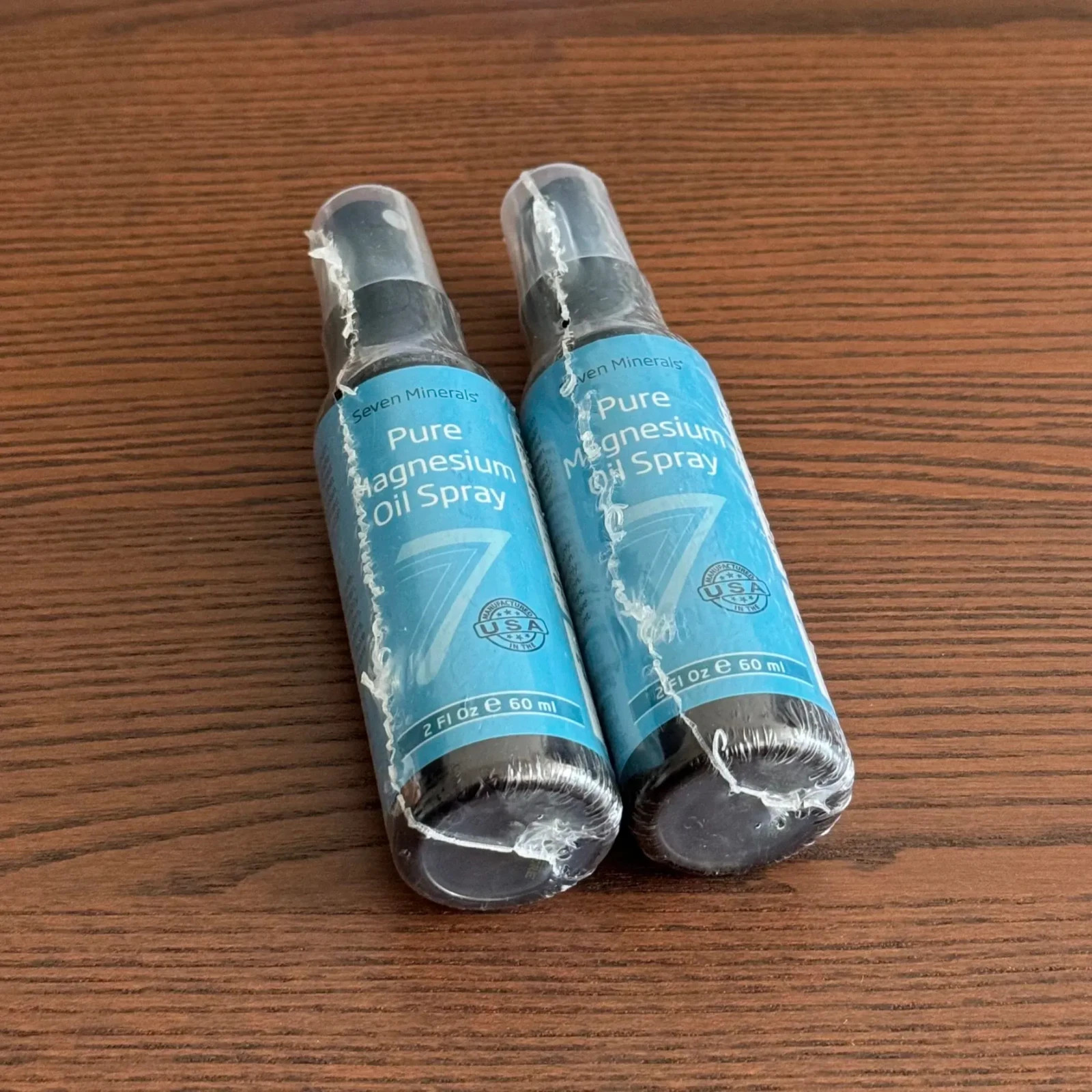 x2 Seven Minerals – Pure Magnesium Oil Spray USP Grade, 2 Fl Oz/60 mL