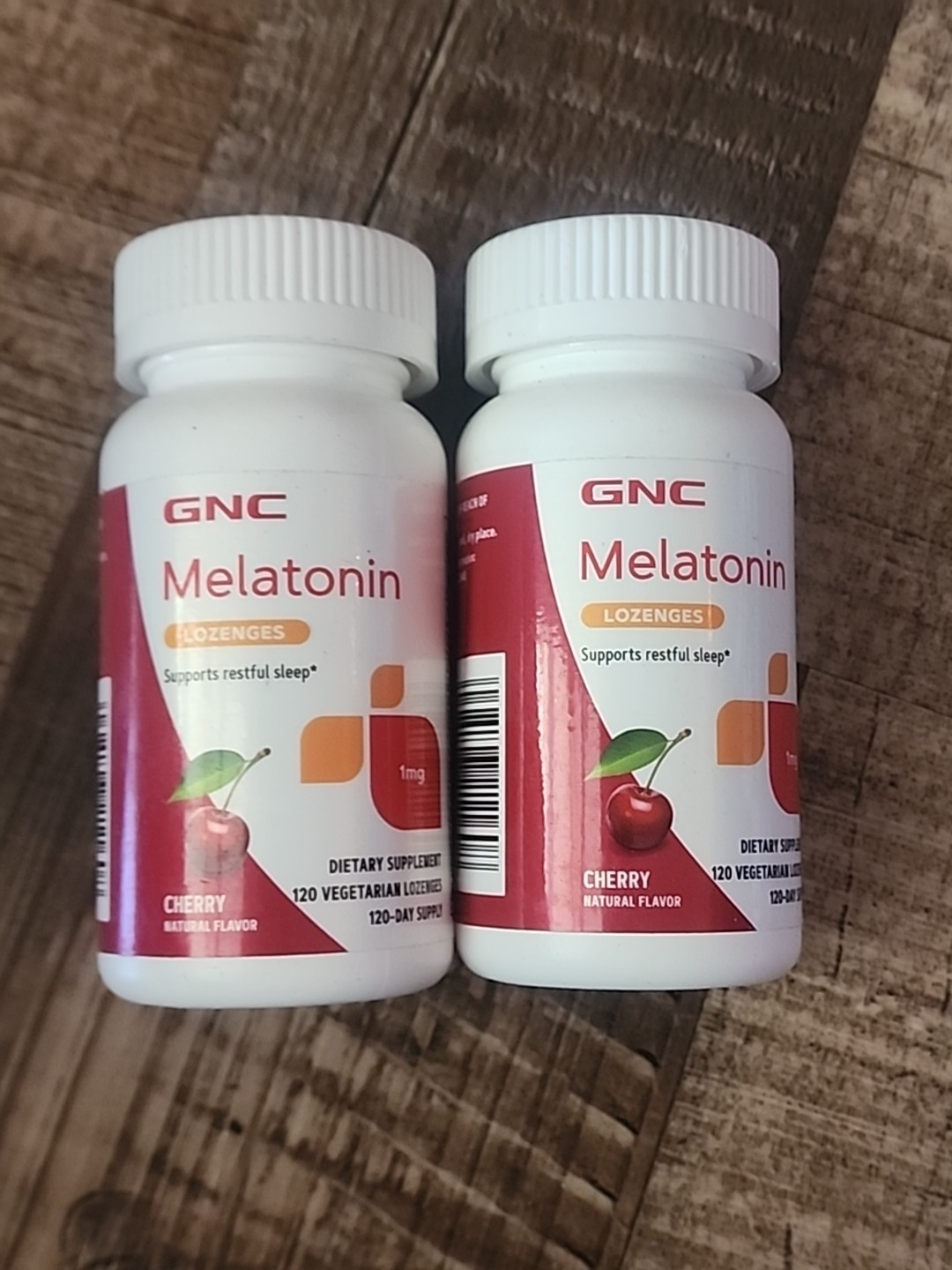 2-GNC Melatonin Lozenges 1 Mg Cherry 120 Ct Each- E. 08/2026