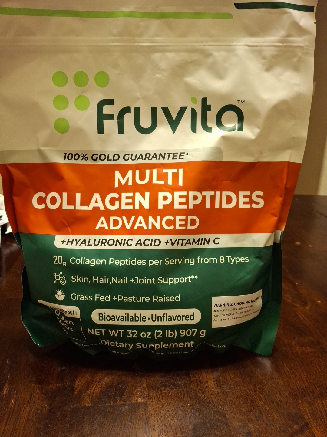 COLLAGEN PEPTIDES ADVANCED Dietary Supplement 32oz Exp 08/29/2027