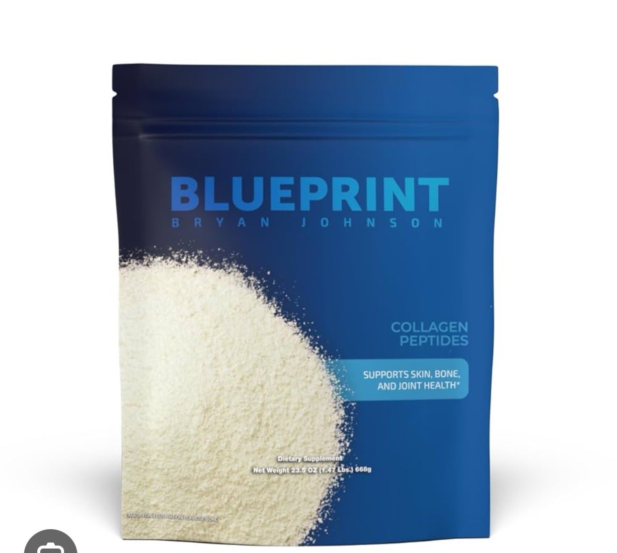 Blueprint Bryan Johnson Hydrolyzed Collagen Peptides Powder – Type I II & III…