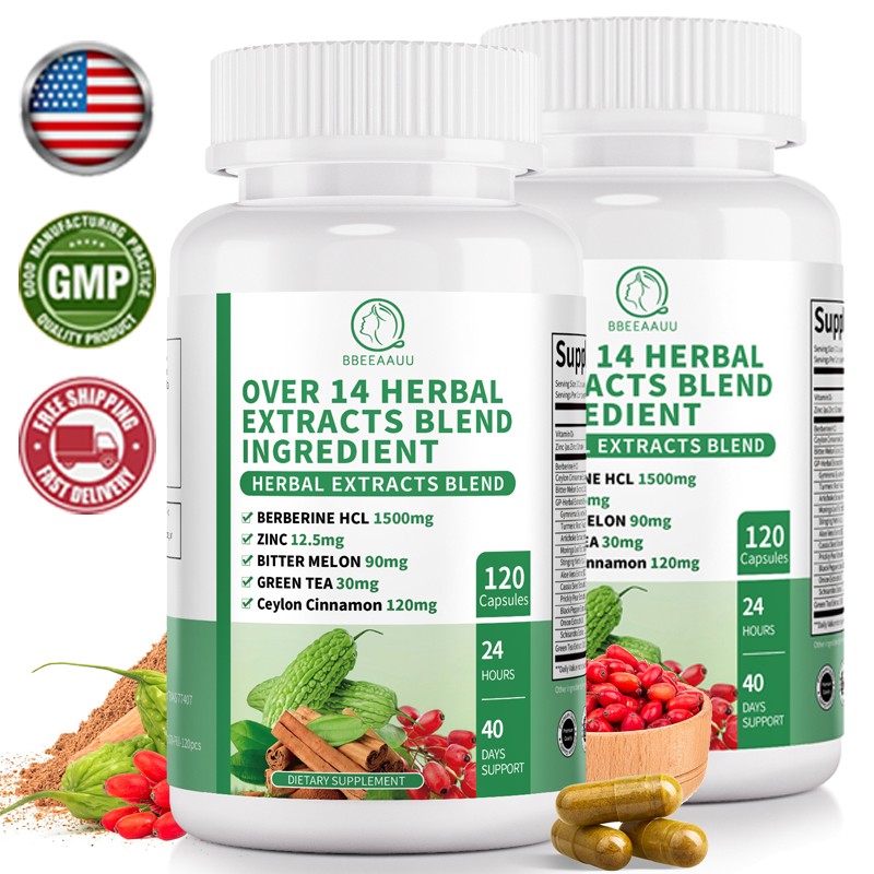 Berberine 1500mg High Abosorption, Blood Sugar Immune Support,Anti-inflammatory