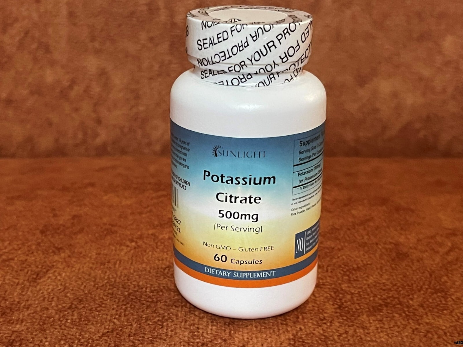 Potassium Citrate 500mg Extra Strength 60 Capsules by SUNLIGHT | Heart & Kidney