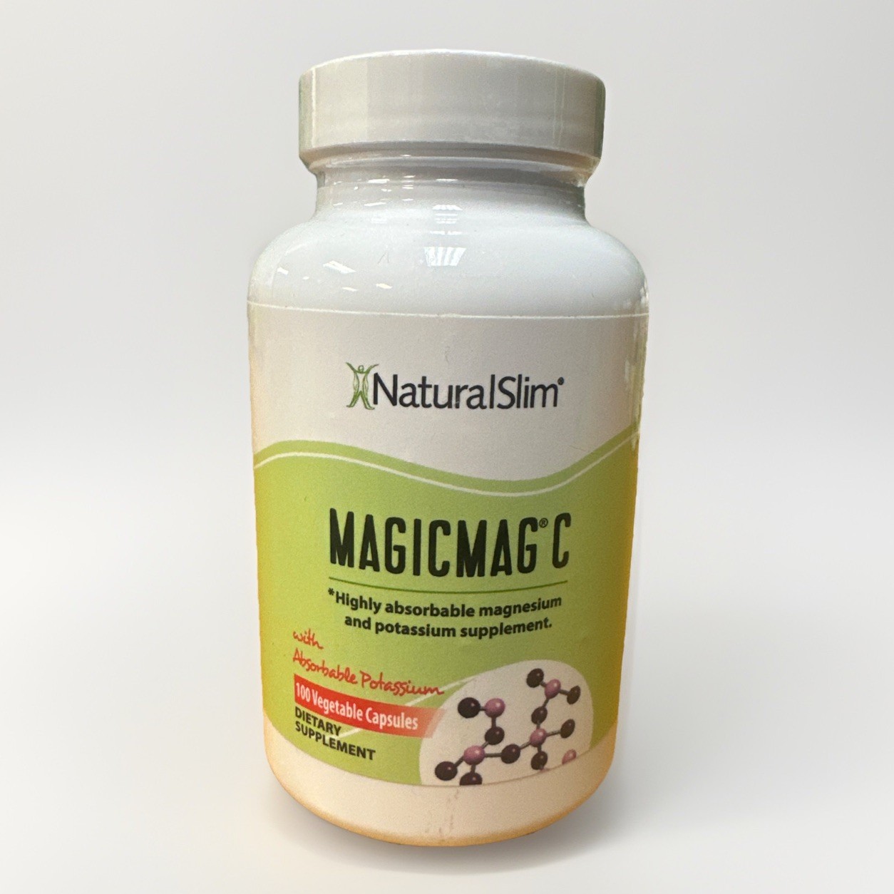 NaturalSlim MagicMag C Magnesium Citrate Capsules – 100 Count Exp 11/2027