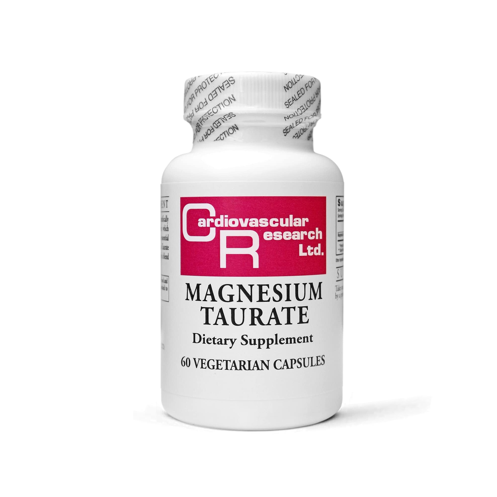 Magnesium Taurate 60 Count Dietary Supplement for Heart Health and Wellness