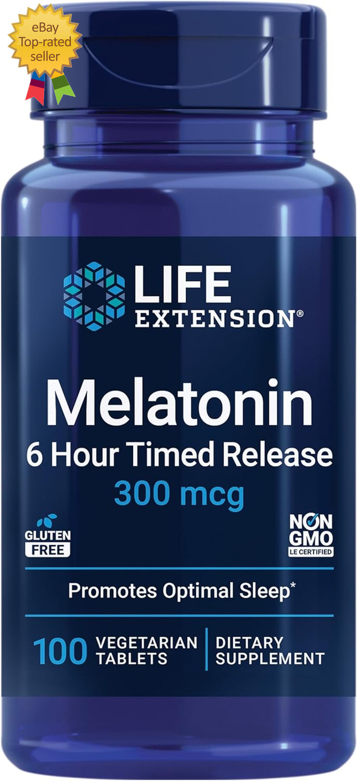 Life Extension Melatonin 6 Hour Timed Release, 300 Mcg, Extended-Release Formula
