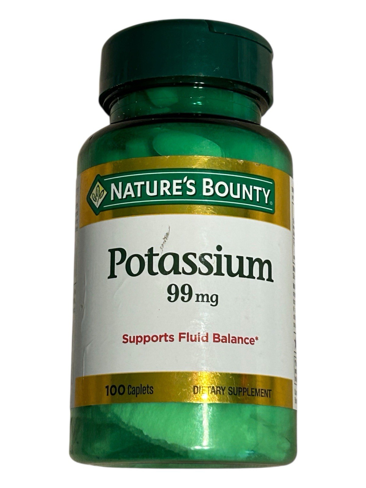 Nature’s Bounty Potassium 99 mg – 100 Caplets – Ex: 2/27