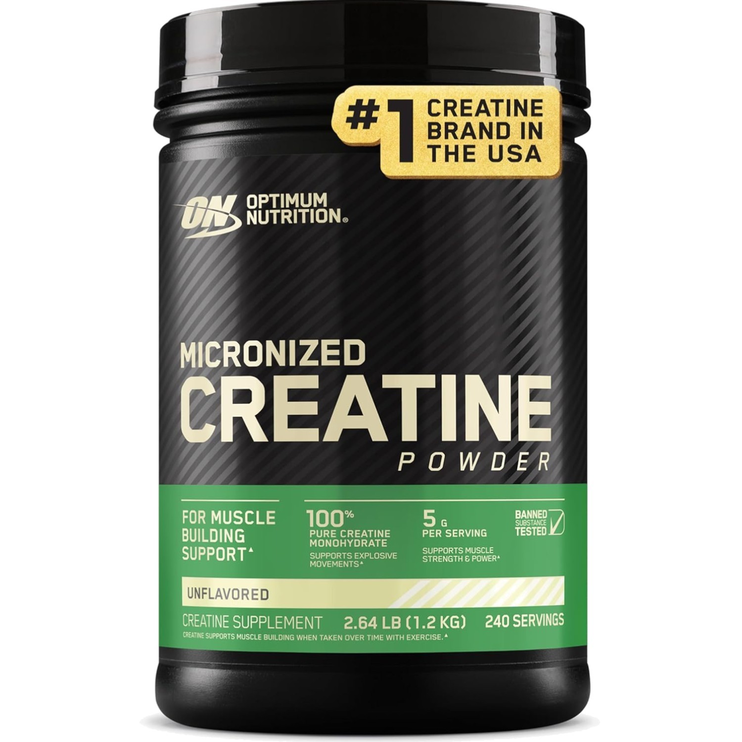 Micronized Creatine Monohydrate Powder 240 Servings Unflavored