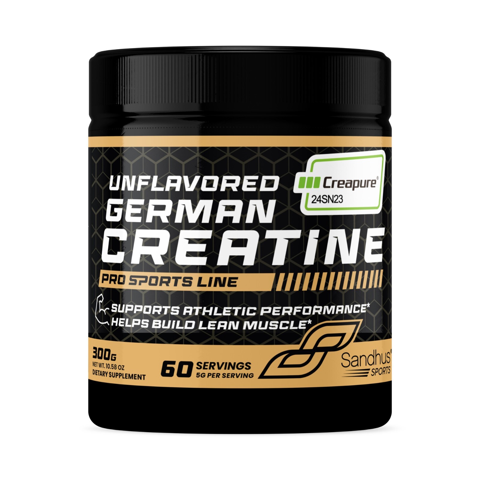 Sandhu’s Creapure German Creatine Monohydrate Supplement Unflavored 10.58oz