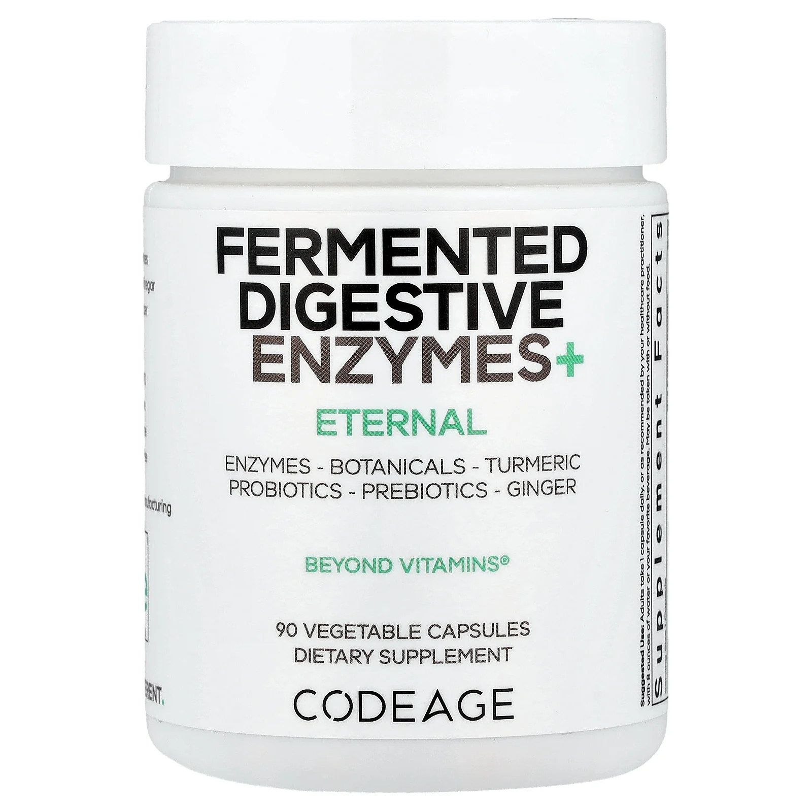 Fermented Digestive Enzymes+, 90 Vegetable Capsules