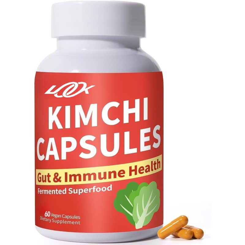 Kimchi Capsules Probiotics & Enzymes Supports Gut & Digestive Health