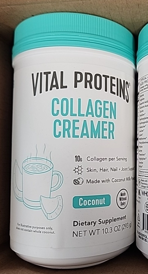 Vital Proteins Coconut Collagen Coffee Creamer/ Coconut/can 10.3 oz