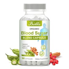 Blood Sugar Support Supplement Berberine & Cinnamon 20 Herbs Complex 90 Caps