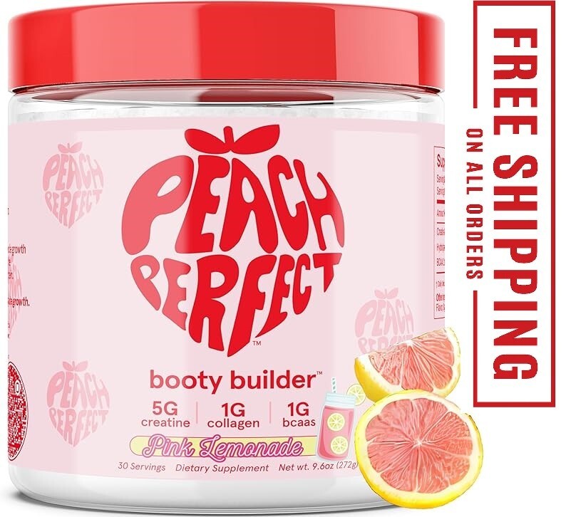 Peach Perfect Creatine Monohydrate Powder Pink Lemonade Glute Builder Creatin…