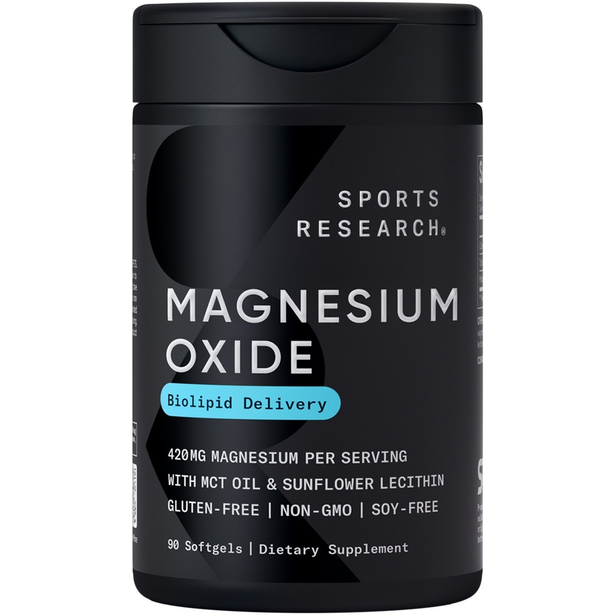 Magnesium Oxide 420mg Supports Bone Health Energy Muscle Function – 90 Softgels