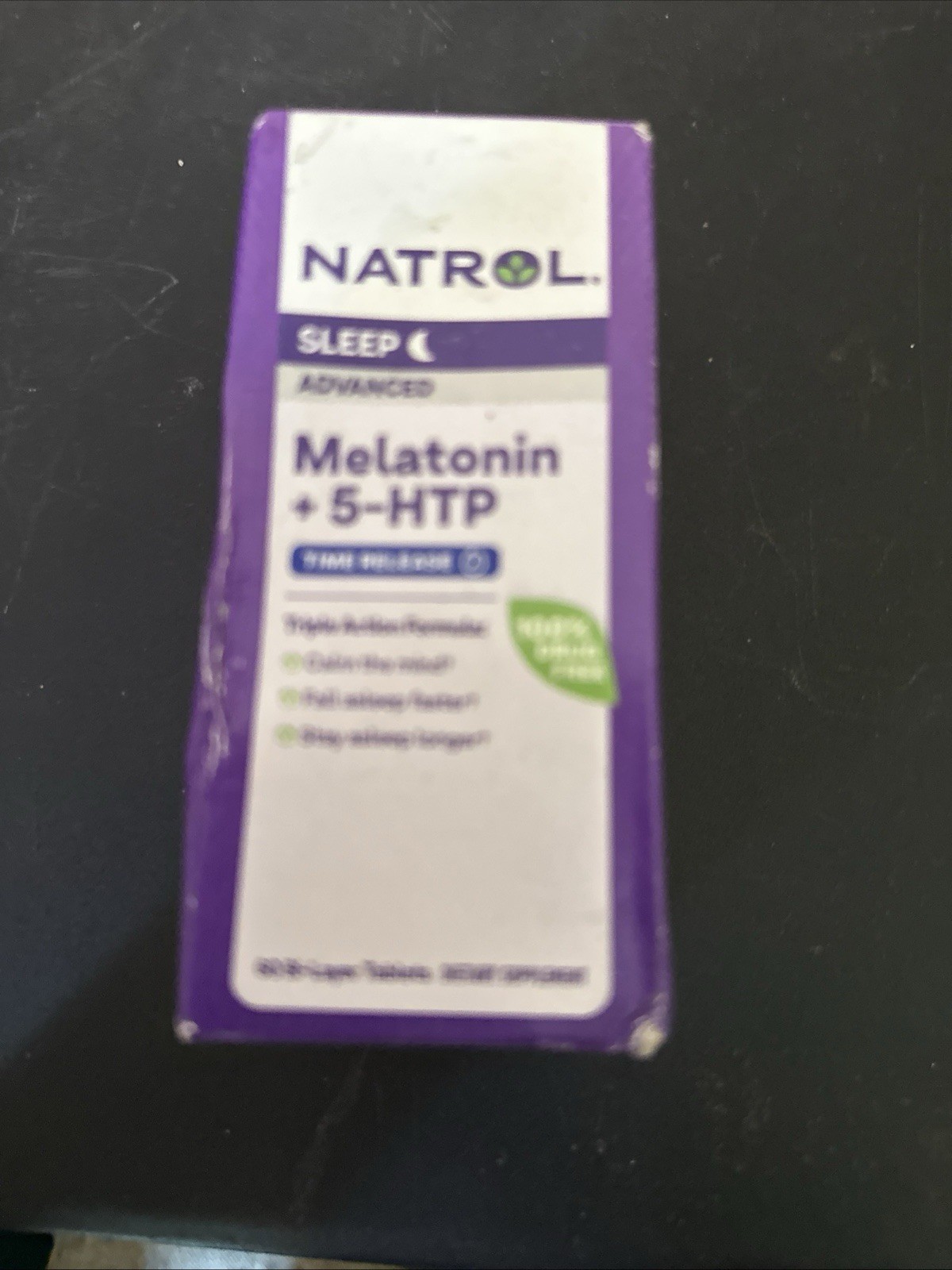 Natrol Advanced Sleep Melatonin + 5HTP, Dietary Sup for Restful Sleep,60-08/2025