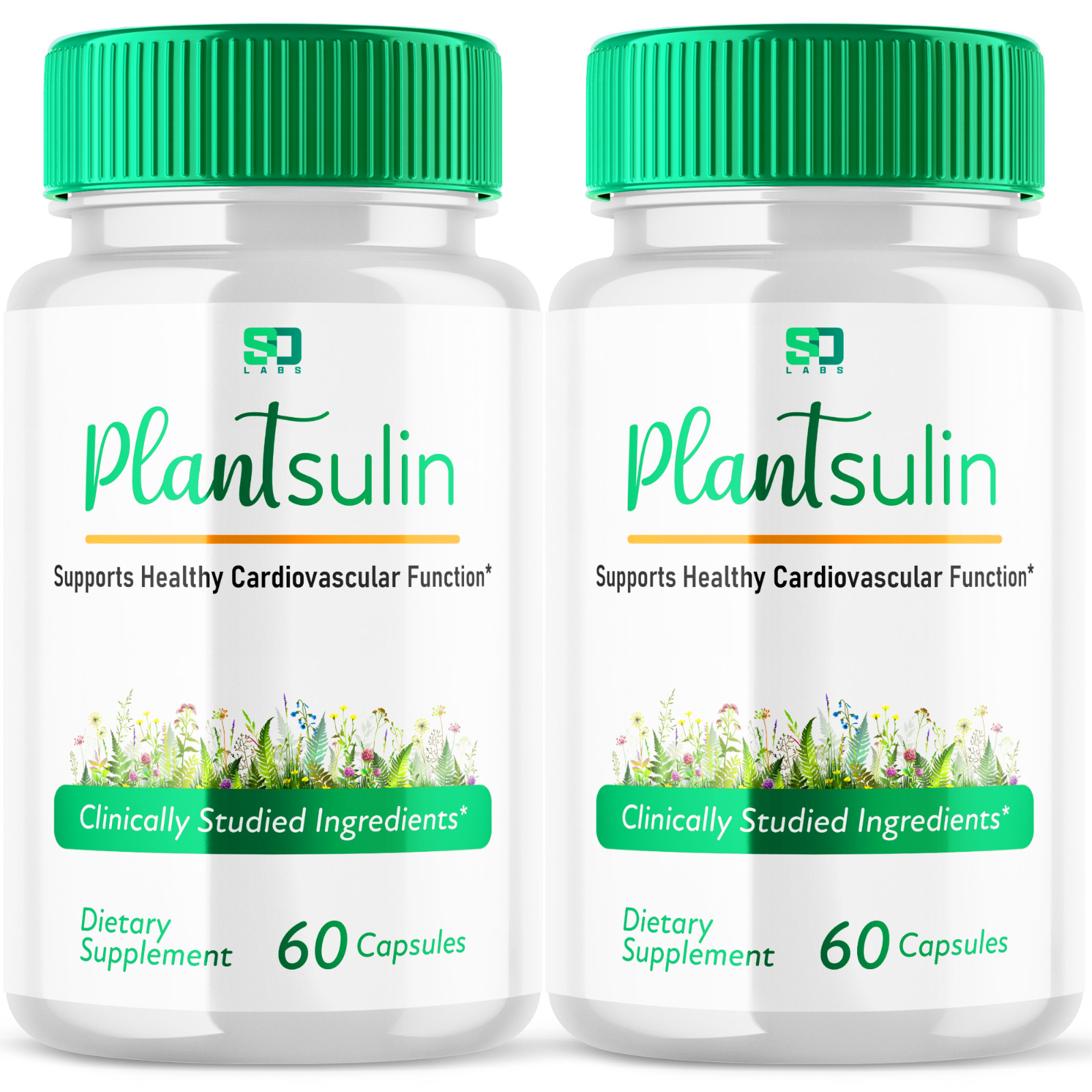 (2 Pack) Plantsulin Supports Healthy Cardiovascular Function Pill (120 Capsules)