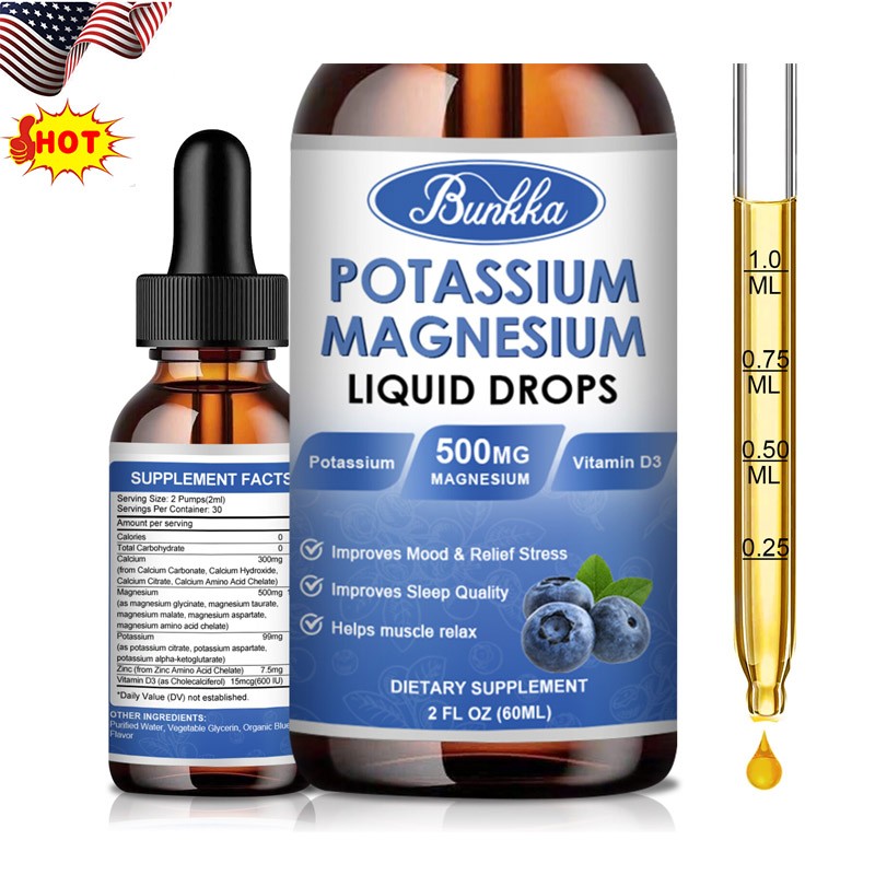 Potassium Magnesium Supplement Liquid – High Absorption Calm Magnesium Complex