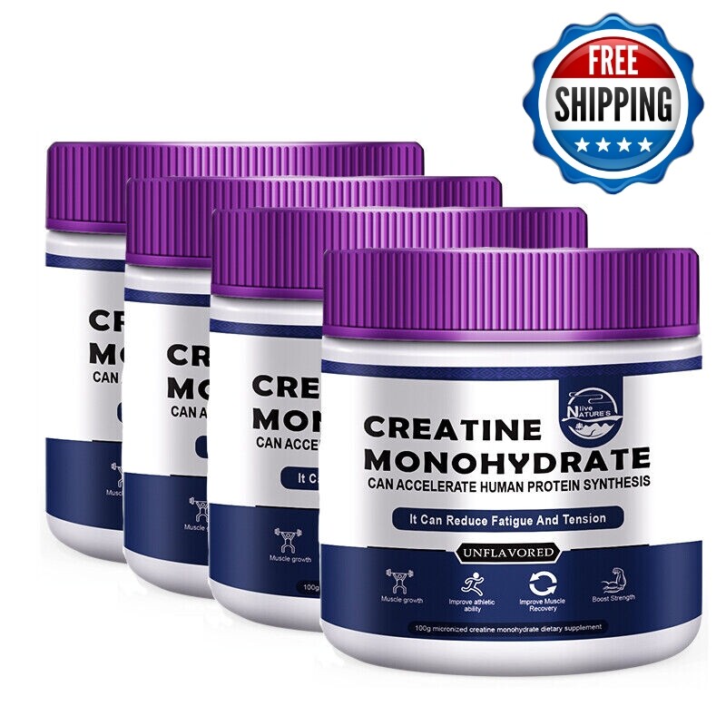Creatine Monohydrate 100g Energy & Endurance, Muscle Health,Testosterone Booster