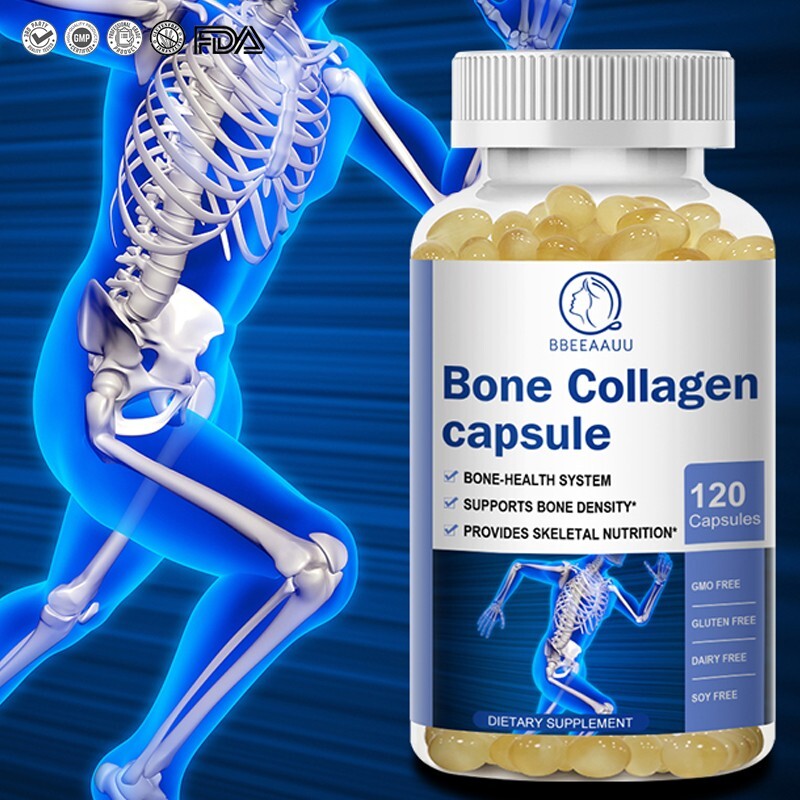 Bone Collagen Capsules  – Supports Joint, Bone & Skin Health – 120 Capsules