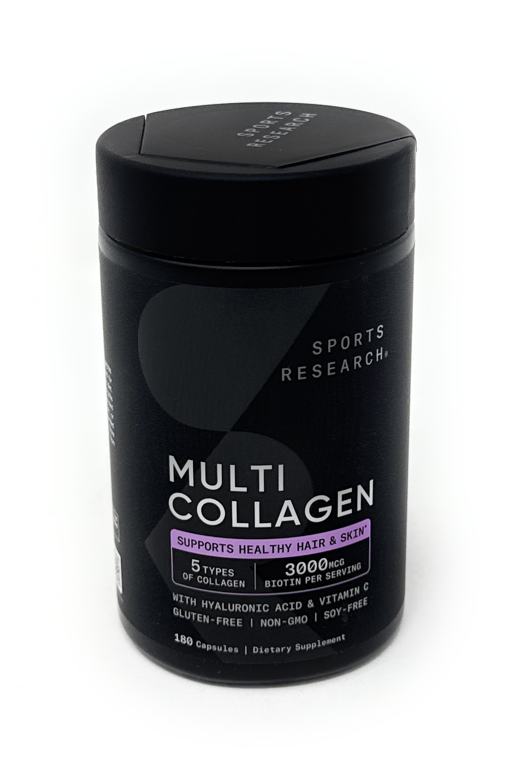 Sports Research Multi Collagen Complex, 3000 mcg of Biotin per Serving,180 Count