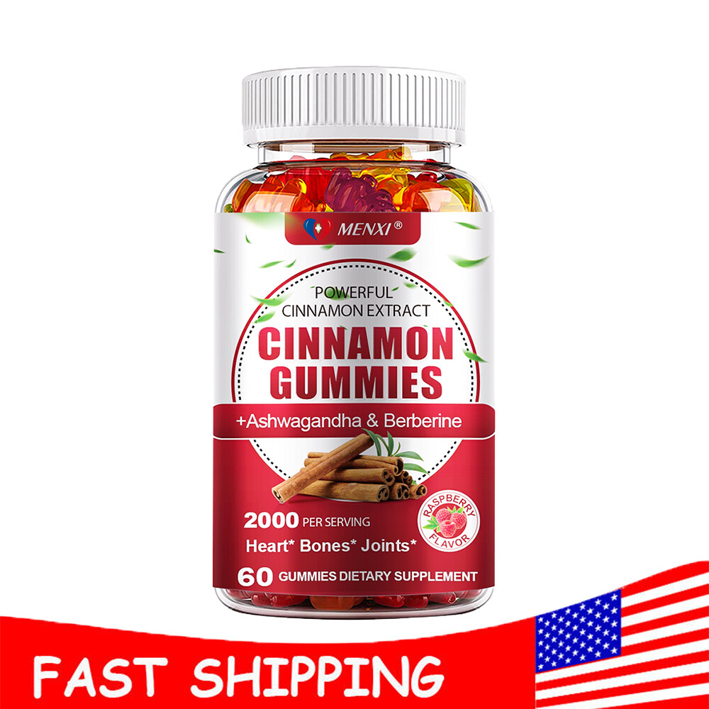 2000mg Cinnamon Advanced Gummies – Anti-Inflammatory & Digestive Aid 60pcs