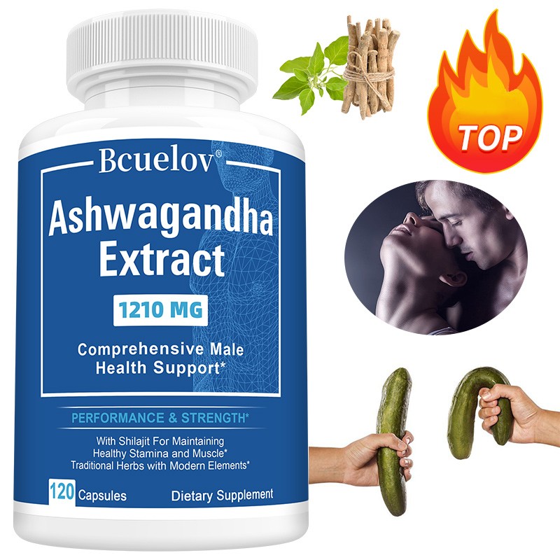 Ashwagandha Extract Capsules 1210 mg – Men’s Health Support – Muscle Recovery