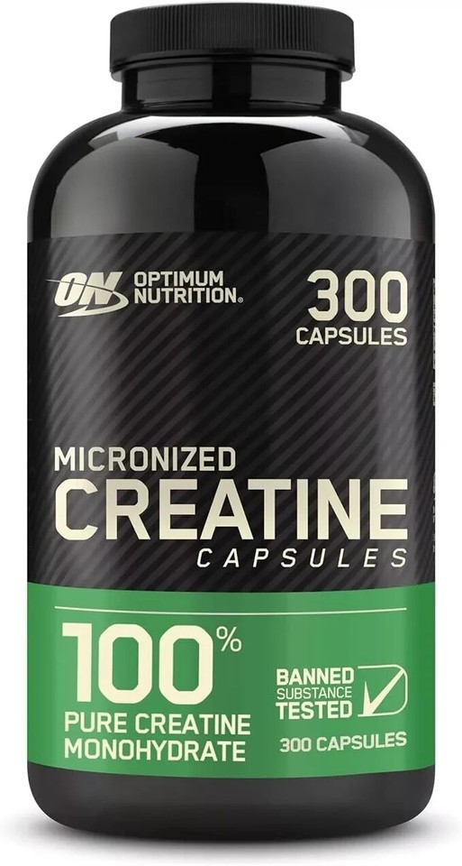 Optimum Nutrition 100% Pure Micronized 2500mg Creatine Monohydrate 300 Capsules