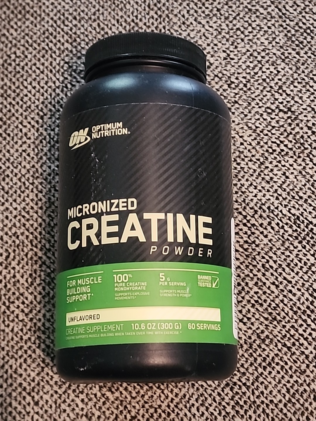 Optimum Nutrition Micronized Creatine Powder•Unflavored 60 Servings 10.6 oz/300G